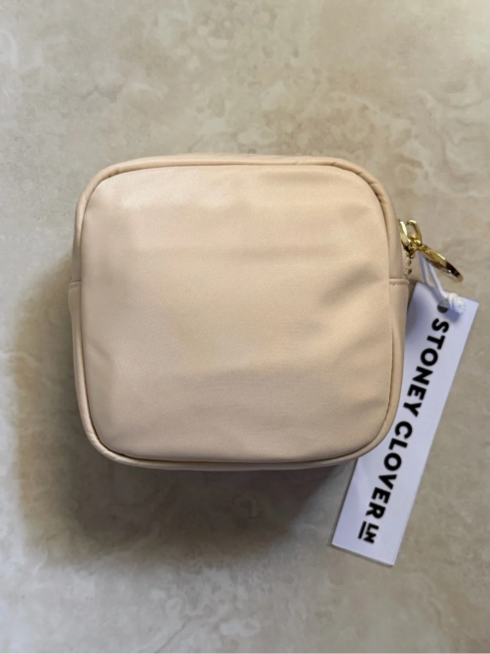 NWT Stoney Clover Classic Mini Pouch in Sand Palm Patch